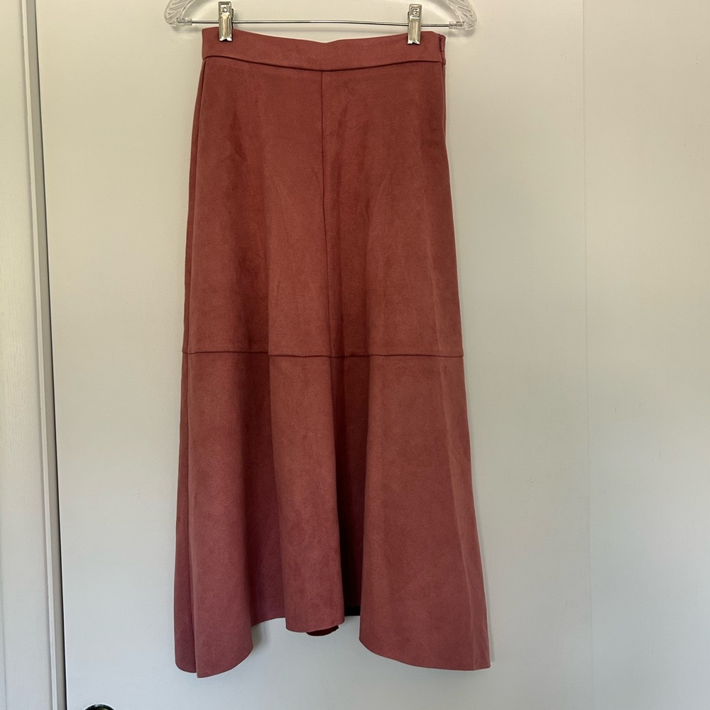 Anthropologie Mauve Maxi A-Line Skirt